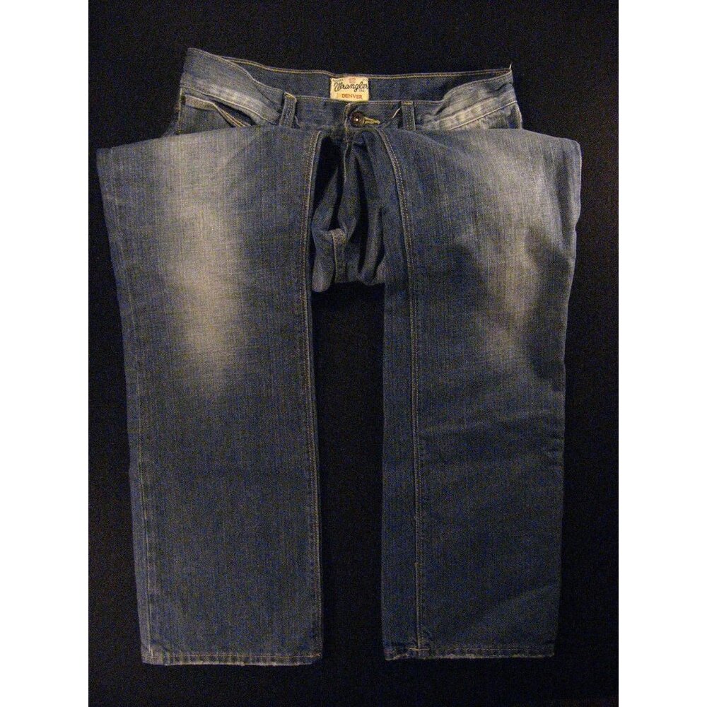 WRANGLER Denver Men's Jeans TAG: 29/30 Blue Straight - Picture 5 of 10